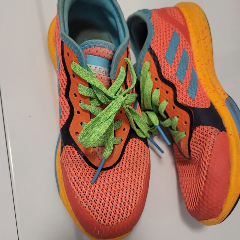 Adidas by Stella McCartney Orange and Blue Athletic Shoes